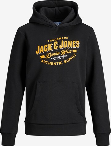 Jack & Jones Junior Sweatshirt in Zwart: voorkant