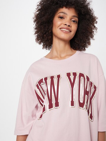 River Island - Camiseta talla grande en rosa