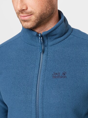 JACK WOLFSKIN Athletic Fleece Jacket 'Moonrise' in Blue