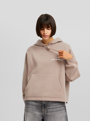 Bershka Sweatshirt i brun: framsida