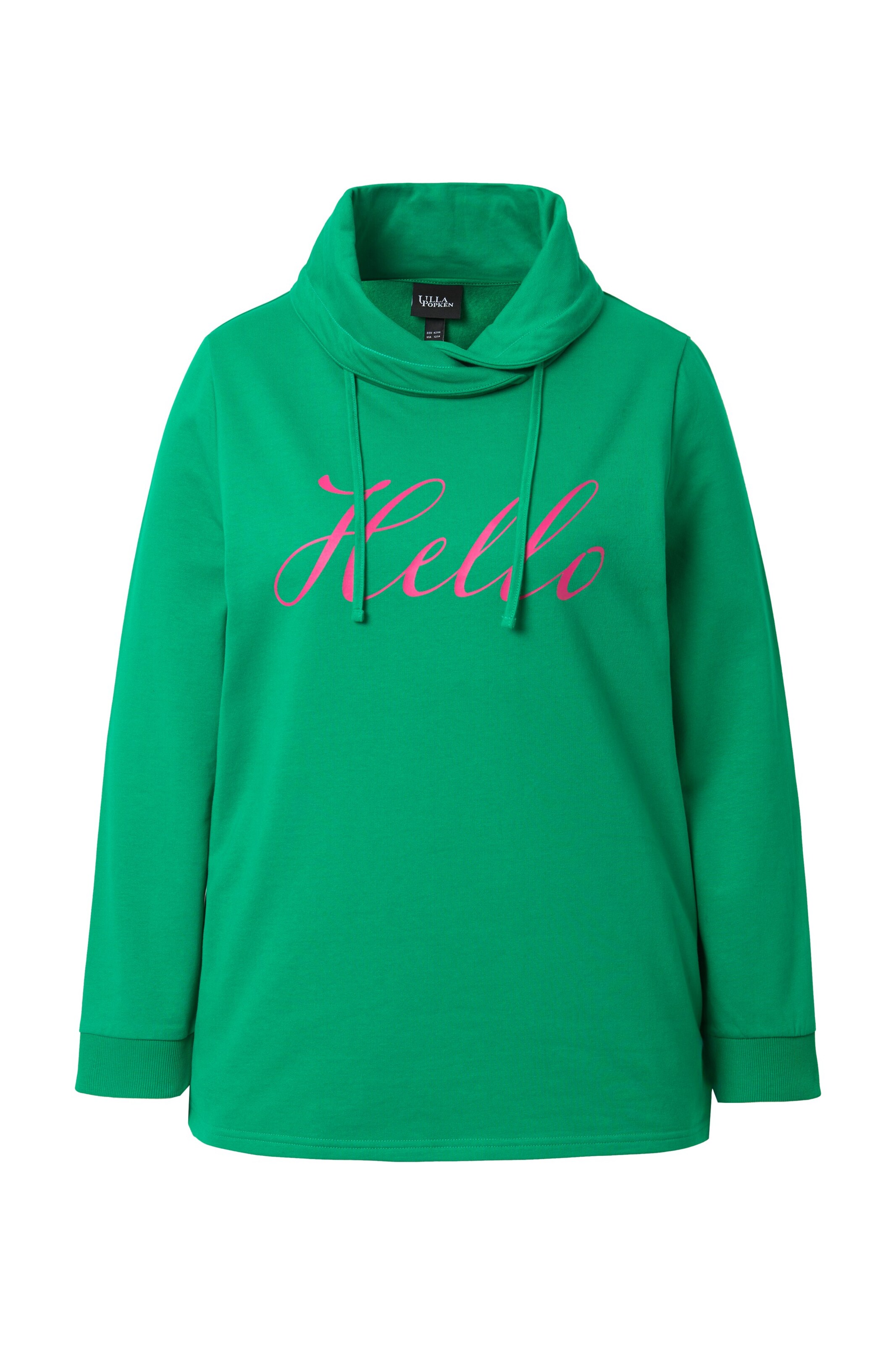 Ulla Popken Sweatshirt in Green: front