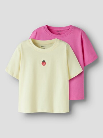 Maglietta 'NMFVictoria' di NAME IT in giallo