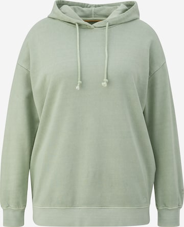 Sweat-shirt TRIANGLE en vert : devant