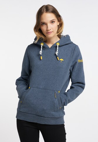 Sweat-shirt Schmuddelwedda en bleu : devant