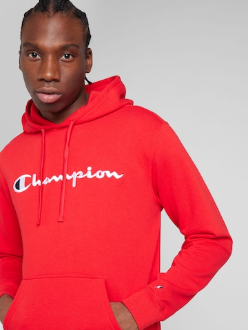 Felpa di Champion Authentic Athletic Apparel in rosso