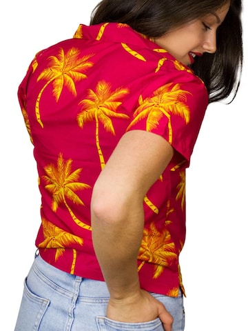 King Kameha Bluse 'Palmshadow'‌‌‌‌‌‌‌ in Gelb