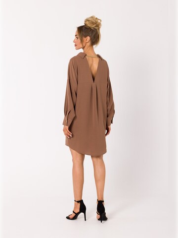 made of emotion - Vestido camisero en marrón