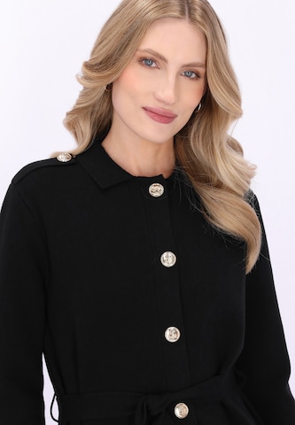 DreiMaster Klassik - Sobretudo meia-estação 'Classic' em preto