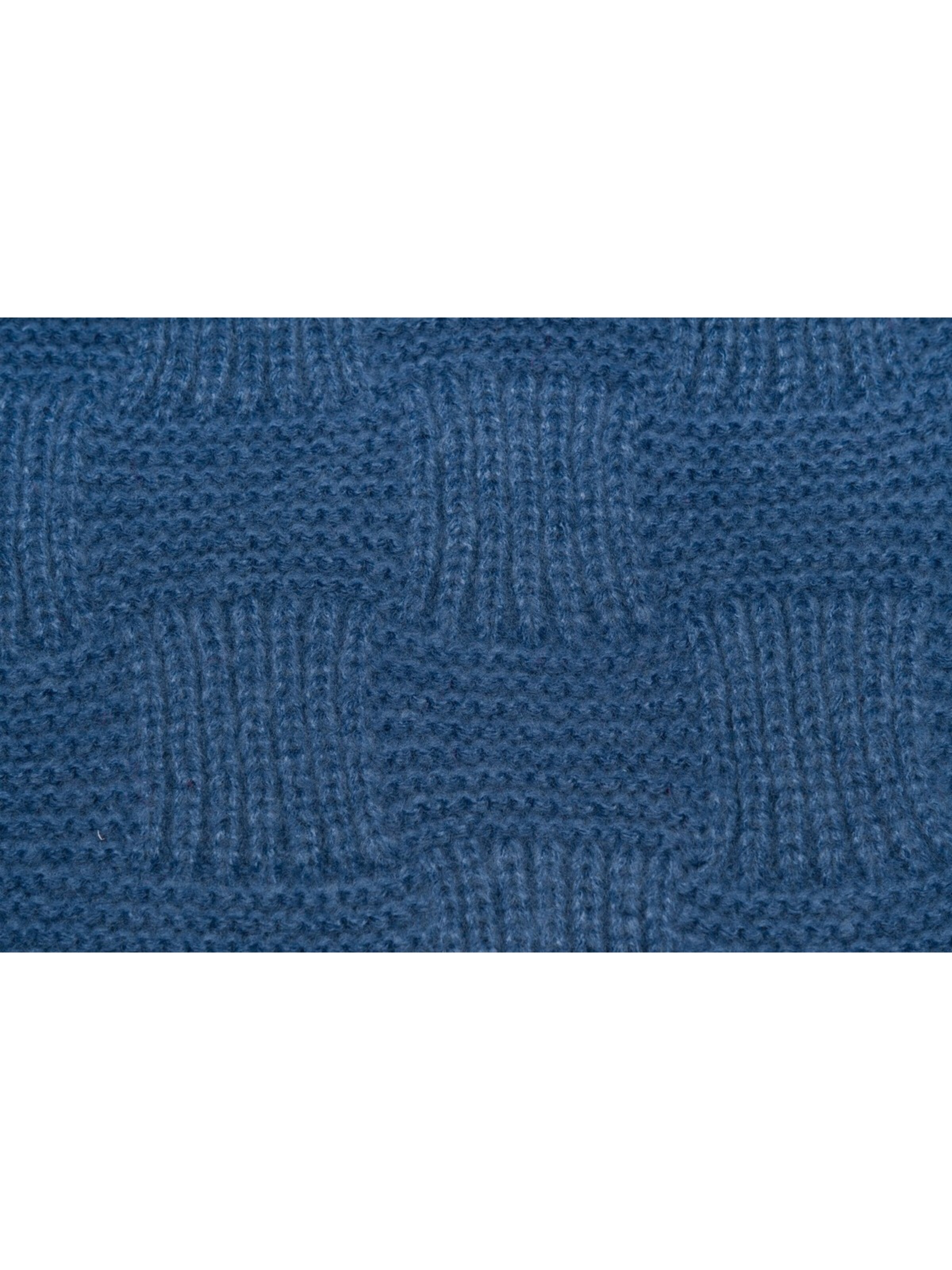 styleBREAKER Tuch 'Strick Dreiecktuch Schachbrett Strickmuster'‌‌‌ in Blau