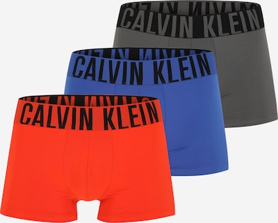 Calvin Klein Underwear Boxers 'Intense Power' en bleu / taupe / rouge sang / noir, Vue avec produit