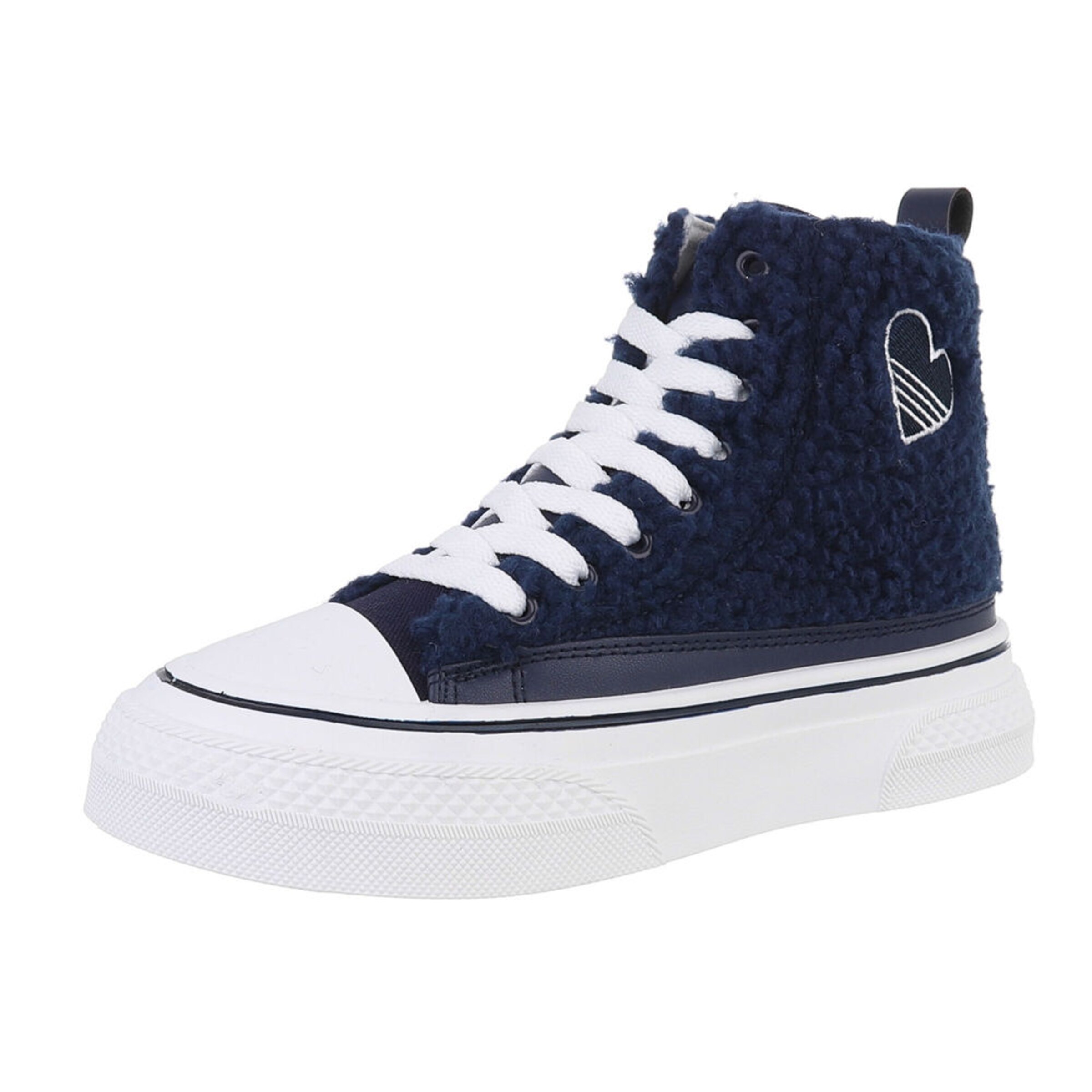 Ital-Design Sneaker high in dunkelblau / weiß, Produktansicht