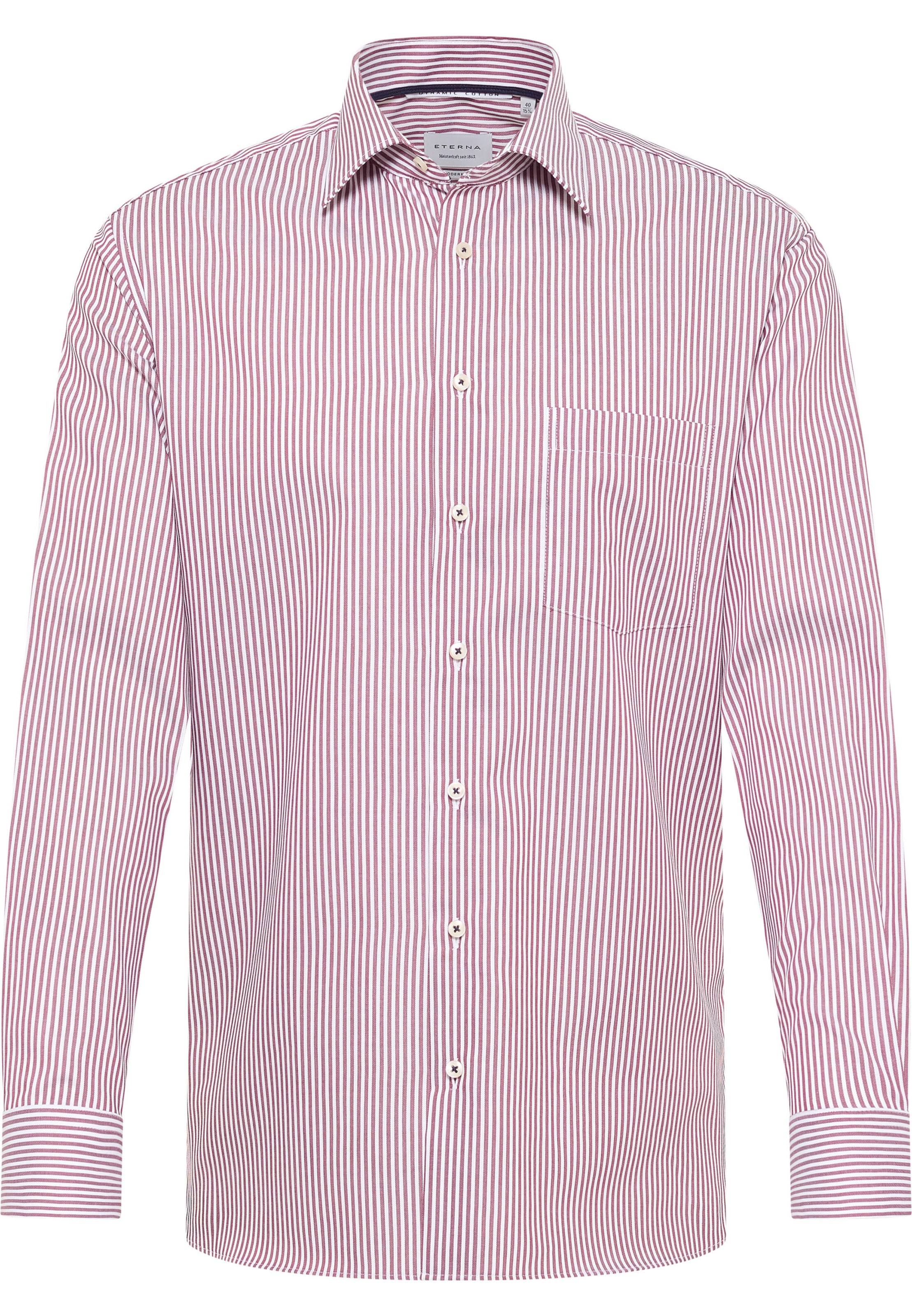 ETERNA Zakelijk overhemd in Rood: voorkant