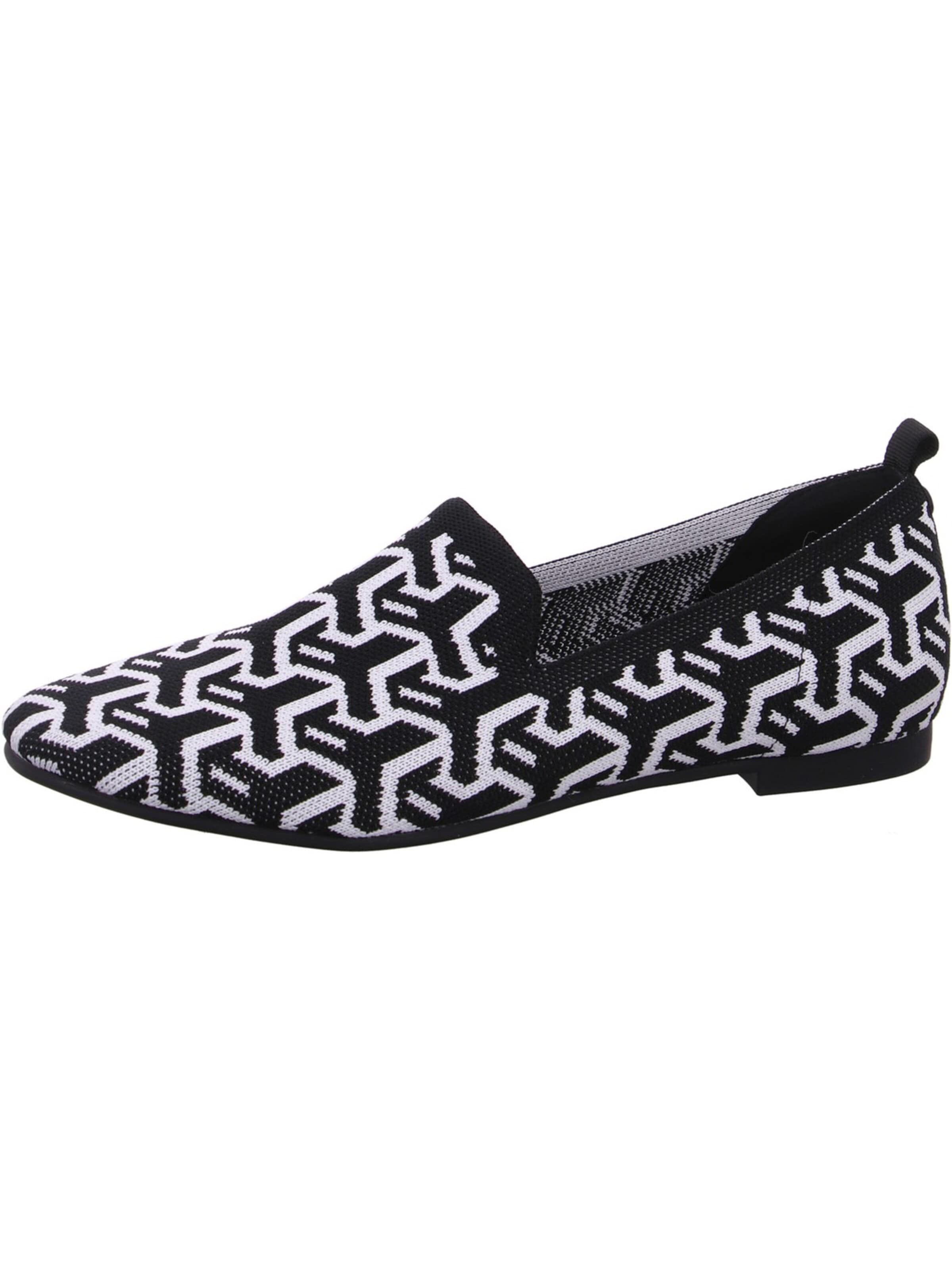 LA STRADA Classic Flats in Black: front