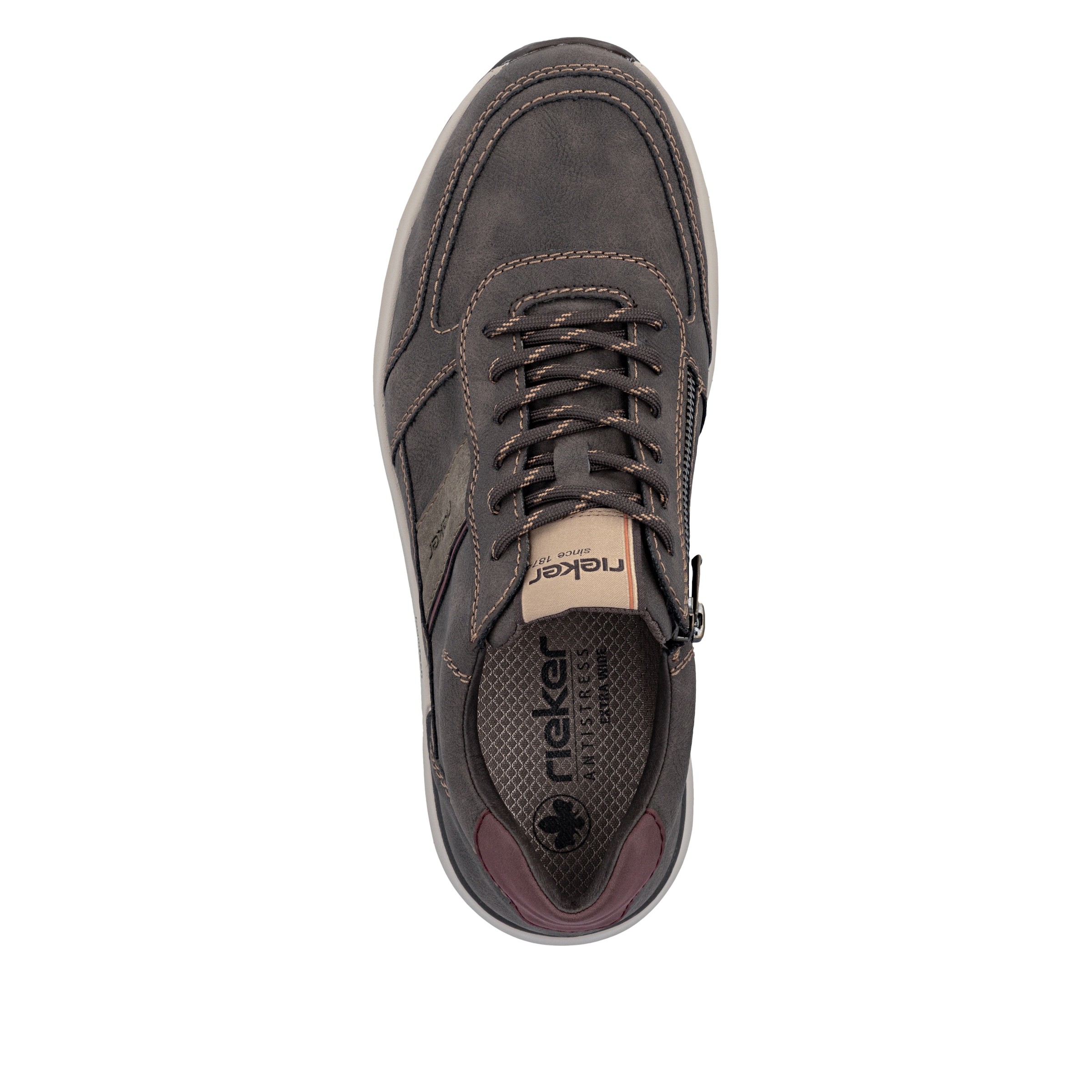 Baskets basses Rieker en marron