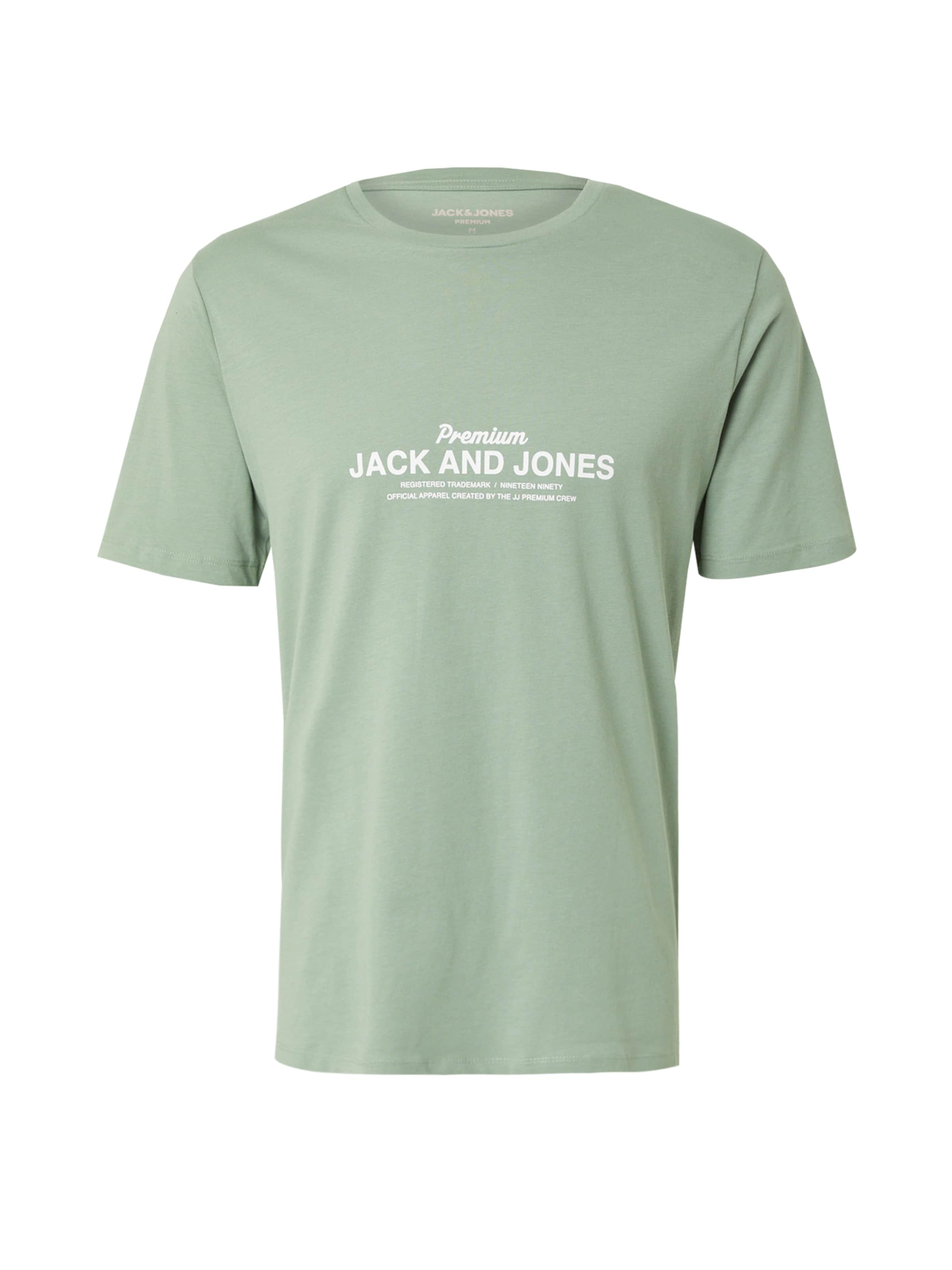 Jack & Jones Premium Koszulka 'JPRBLAFERRIS' w kolorze zielony: przód
