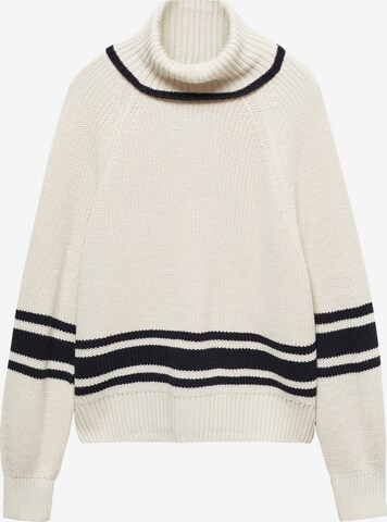 Pull-over MANGO en beige : devant