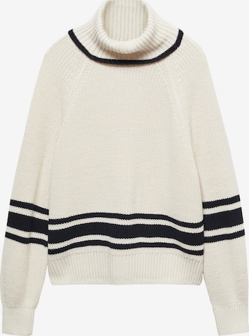 Pull-over MANGO en beige : devant