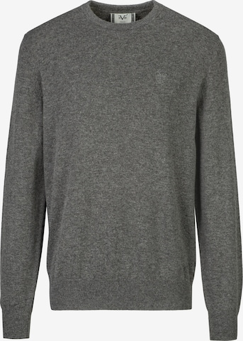 19V69 ITALIA Pullover 'Clint Embro' in Grau: Vorderseite