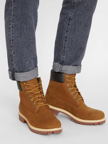 TIMBERLAND Lace-Up Boots '6IN Premium' in Brown