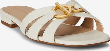 Lauren Ralph Lauren - Zapatos abiertos 'BLAIKE' en blanco: frente