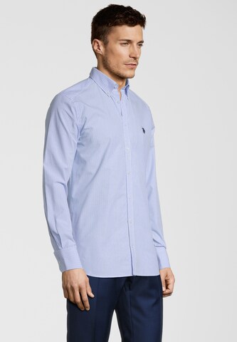 U.S. POLO ASSN. Regular fit Button Up Shirt in Blue