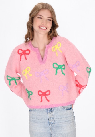 Pull-over MYMO en rose : devant