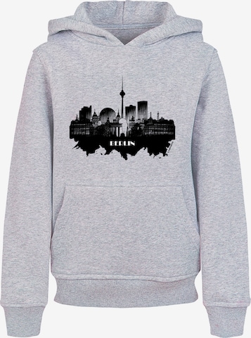 F4NT4STIC Sweatshirt 'Cities Collection - Berlin skyline' in Grijs: voorkant