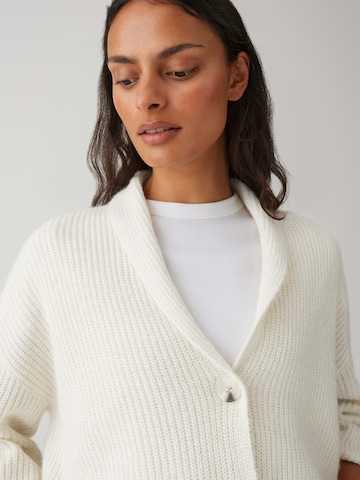 OPUS Kardigán 'Dusena' - fehér
