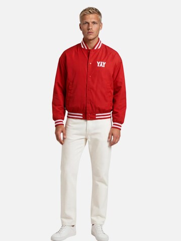 HEFTYKA Übergangsjacke 'COLLEGE JACKET'‌‌‌ in Rot