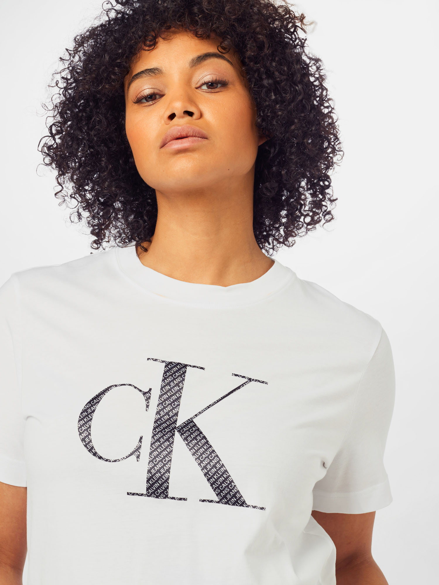 Calvin Klein Jeans Curve T-Shirt in Weiß 