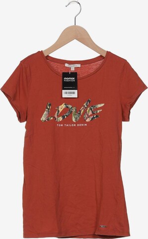 TOM TAILOR DENIM T-Shirt S in Orange: predná strana