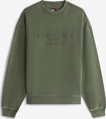 Tommy Jeans Sweatshirt '90S NEW CLASSICS' in Groen: voorkant