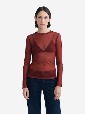 Thinking MU Shirt 'Tere' in Rot: Vorderseite