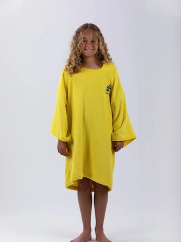 Pacifique Sud Badjas 'Poncho Surf' in Geel: voorkant
