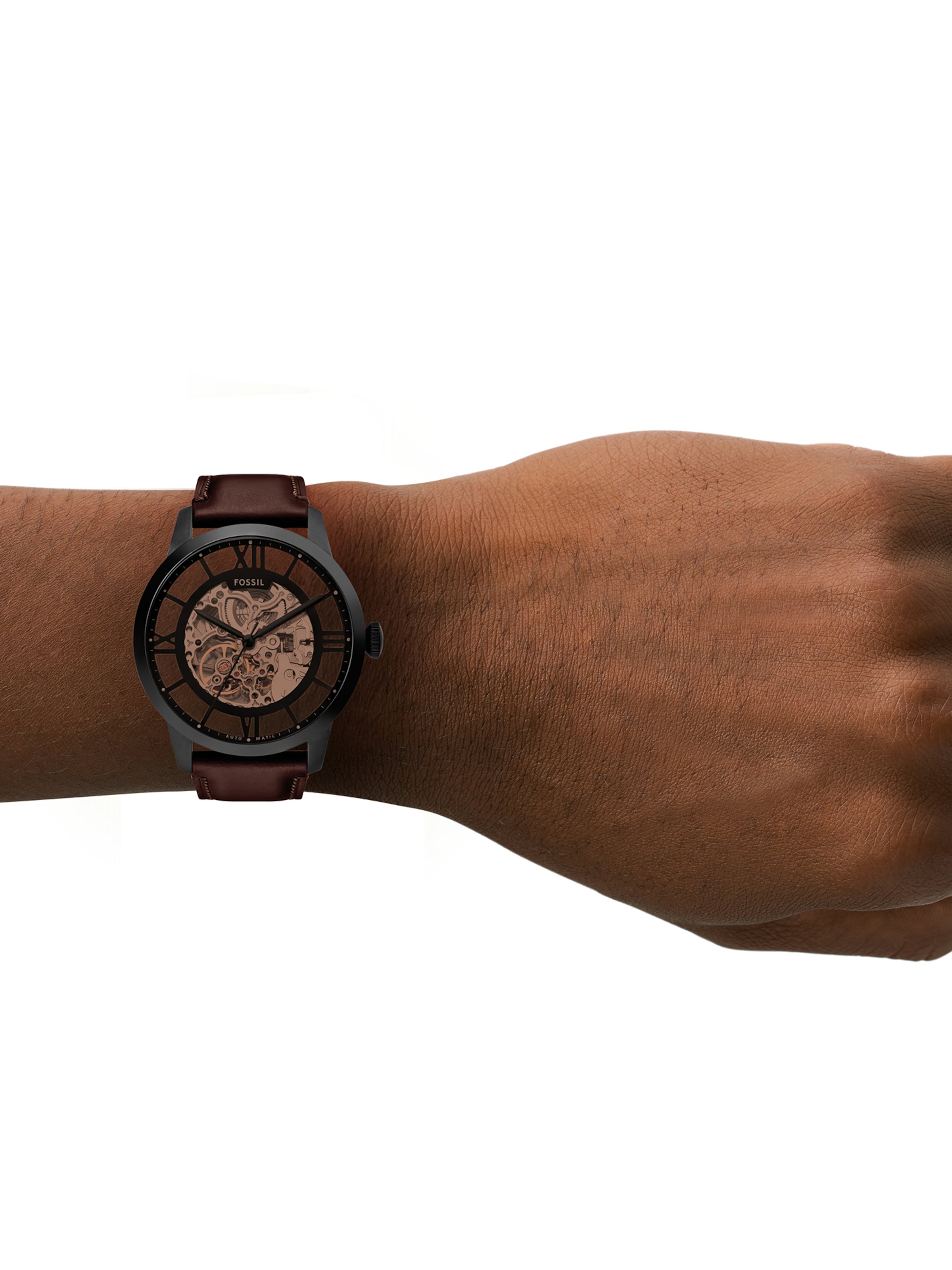 FOSSIL Аналогов часовник 'Townsman' в черно