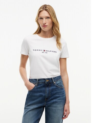 T-shirt TOMMY HILFIGER en blanc : devant
