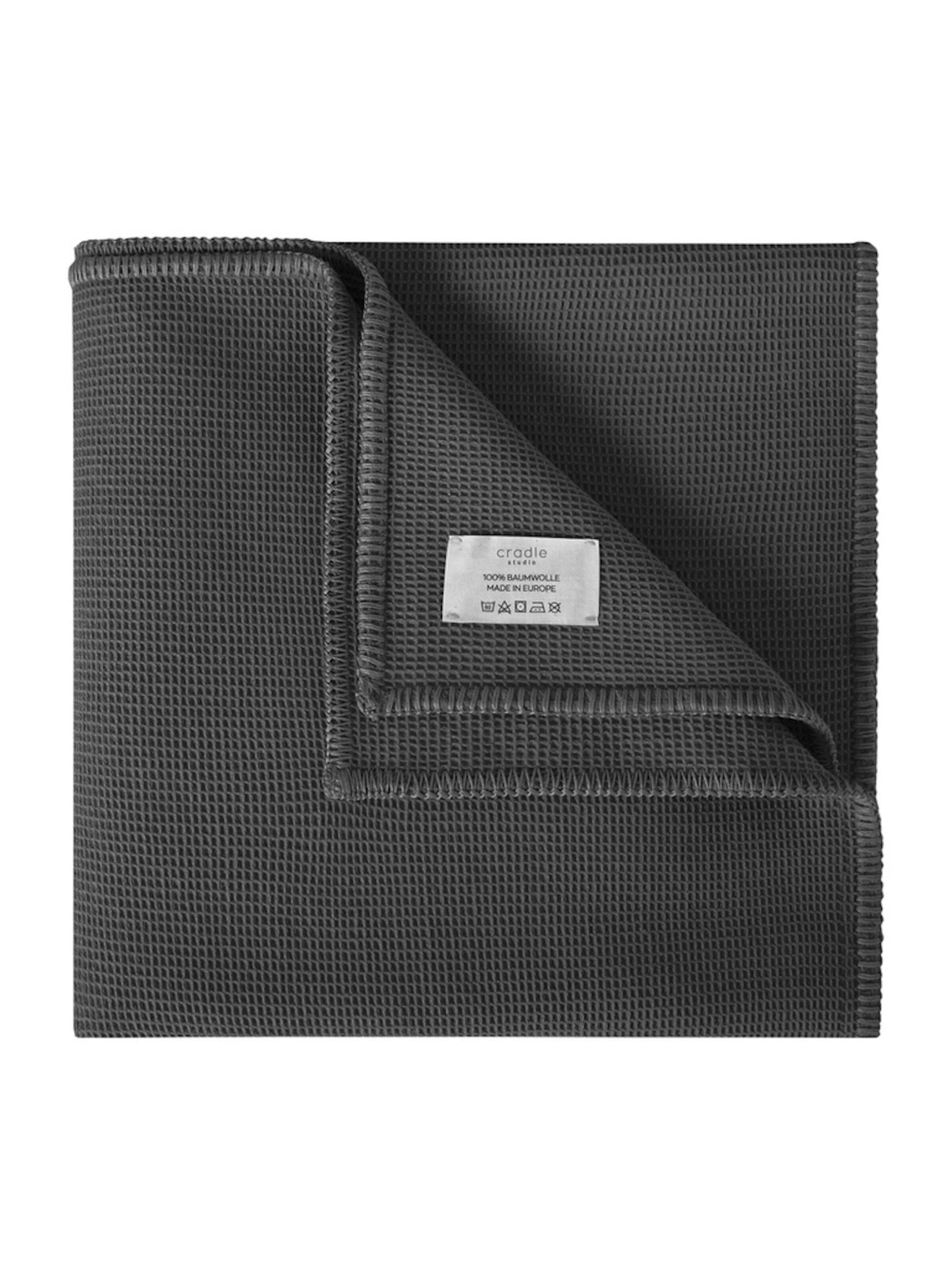 Cradle Studio Tæpper 'Piqué Oversize' i grå: forside