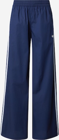 Wide Leg Pantalon ADIDAS ORIGINALS en bleu : devant