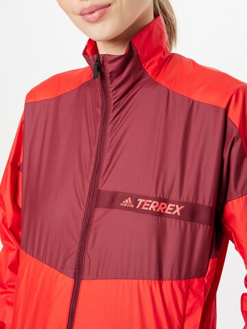 ADIDAS TERREX Zunanja jakna | rdeča barva
