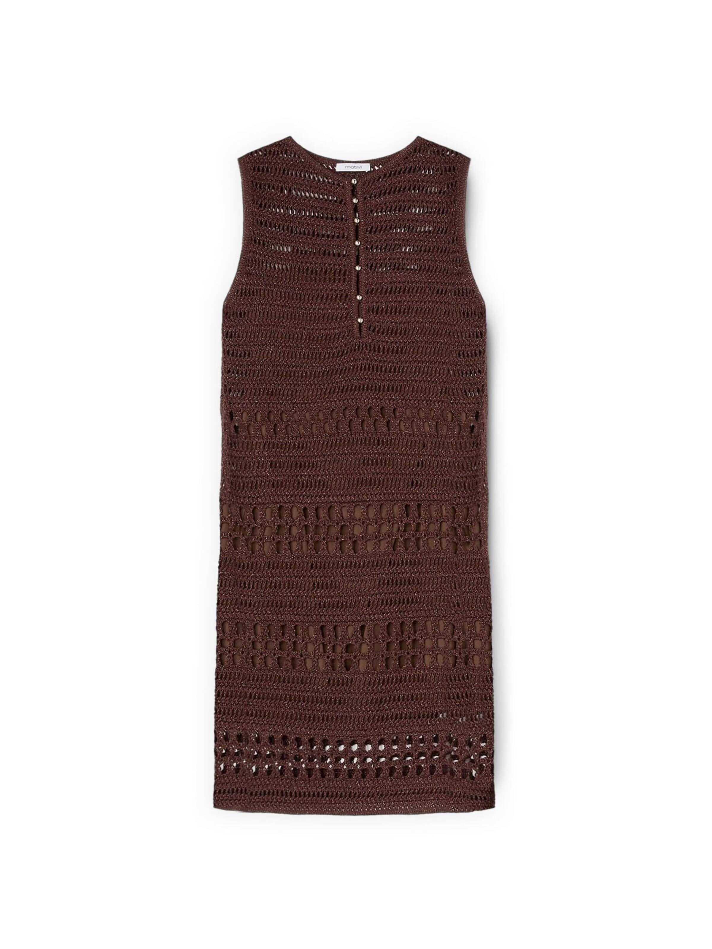 MOTIVI Dress in Brown: front