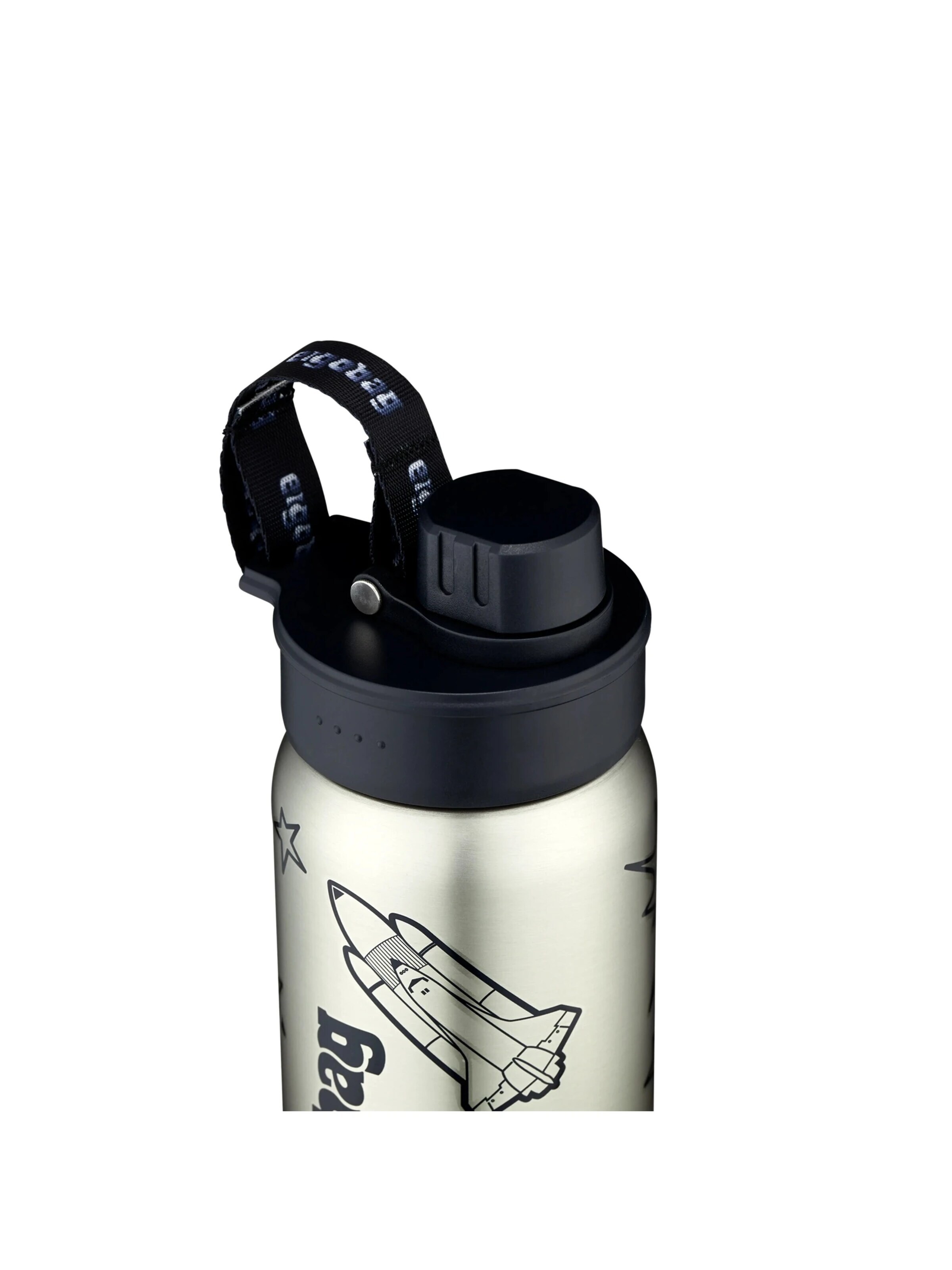 ergobag Trinkflasche 'Trinkflasche Edelstahl Trinkflasche'‌‌‌‌‌‌‌ in Schwarz