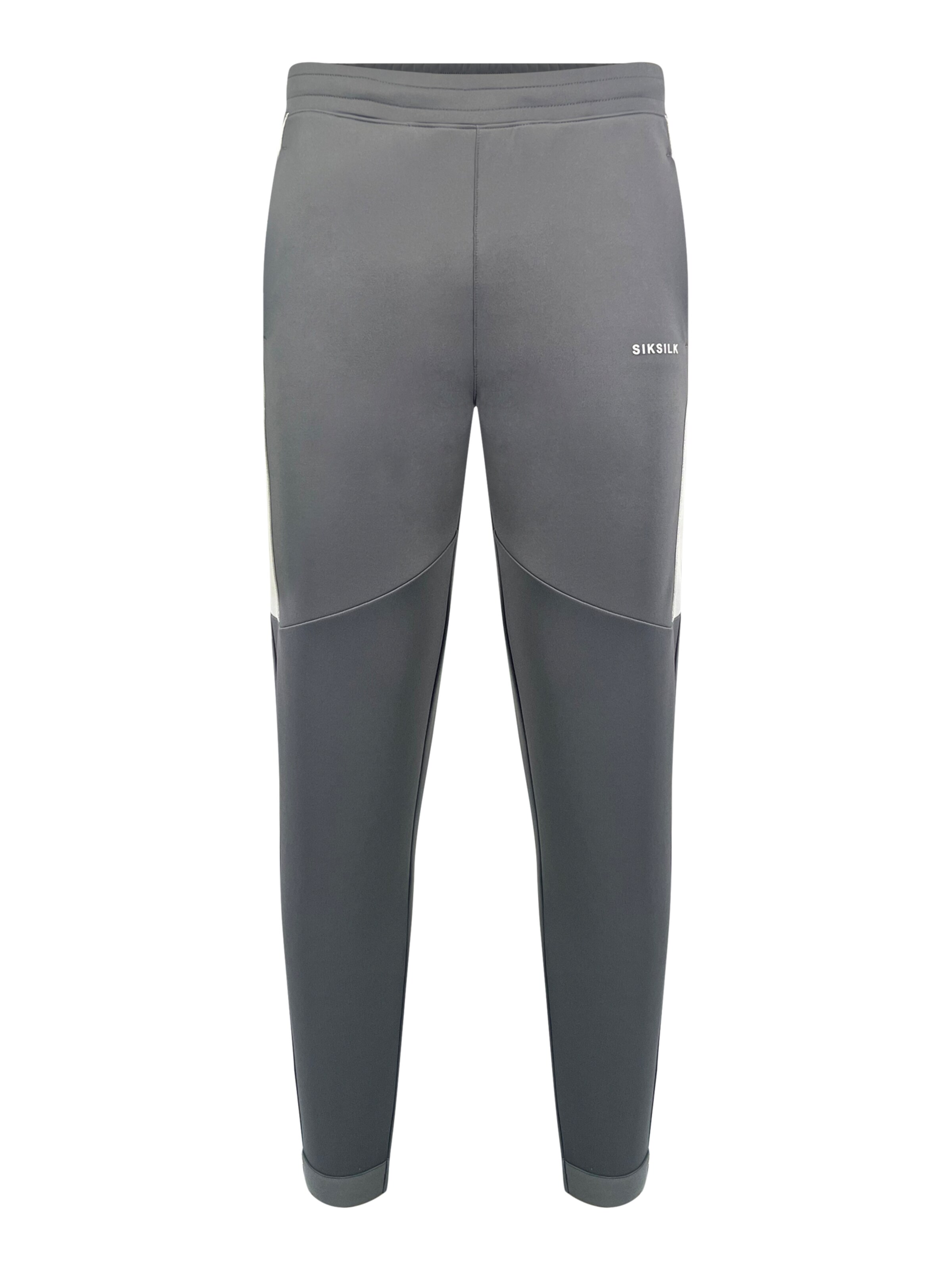 SikSilk Tapered Trousers in Grey: front