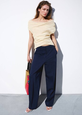MANGO Regular Pants 'Centauri' in Blue: front