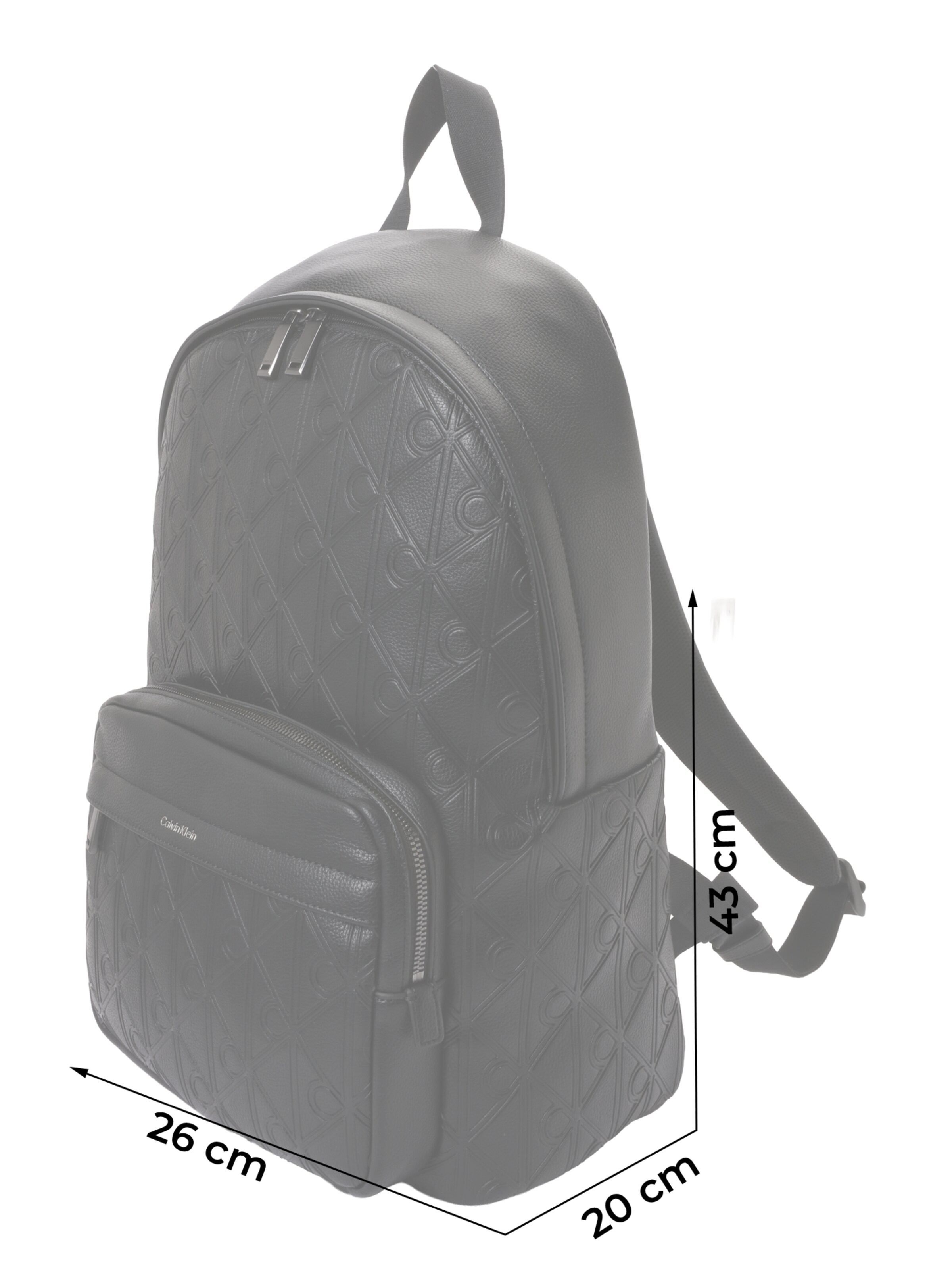 Calvin Klein Batoh 'DEBOSS' – černá