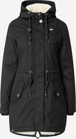 Ragwear Prehodna jakna | črna barva: sprednja stran