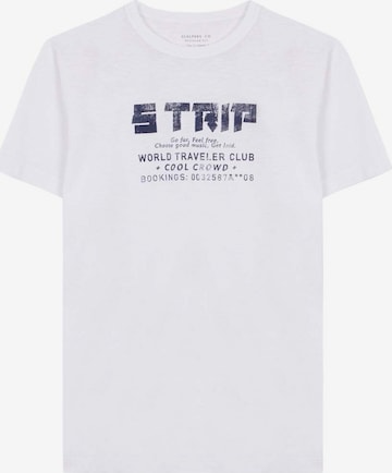 T-Shirt Scalpers en blanc : devant