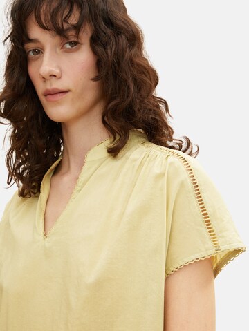 TOM TAILOR Blouse in Yellow