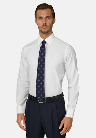 Boggi Milano Regular fit Overhemd in Wit: voorkant
