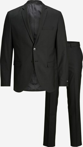 Jack & Jones Plus Slimfit Kostym 'Franco' i svart