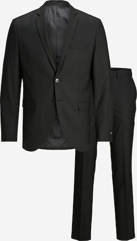Jack & Jones Plus Slimfit Anzug 'Franco' in Schwarz